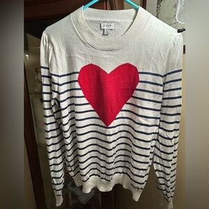 JCrew Heart Sweater